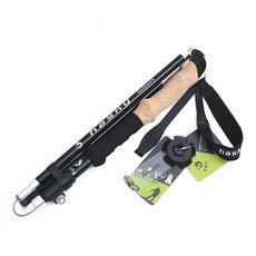 DSO 3단폴딩 등산스틱, BLACK, 1개