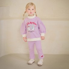 mollimelli 女童 All My Love 半高領上下裝套組