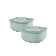 guzzini My Kitchen Store&More一般款密封保鮮盒 鼠尾草綠, 2個, L