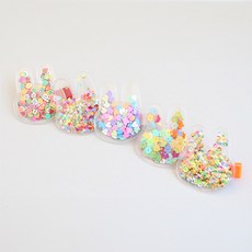 HARAROI 女童款小兔子髮夾 5入組