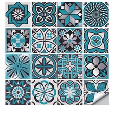 Kalmia 浴室磁磚貼紙 16p 組, 6