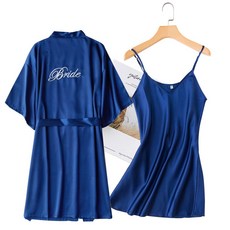 時尚絲綢婚禮浴袍組 M, TYPE05, 1個
