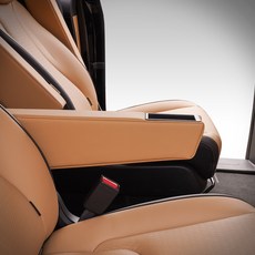 KMMOTORS Carnival KA4 擴充型收納扶手靠墊 右側, 1個, 馬鞍棕