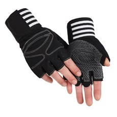 힙앤바디 헬스용 장갑, 블랙, 1개