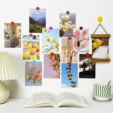 indi.k 悠閒午後室內裝飾感性明信片30款 + 貼紙48p組合, 2套, 混色