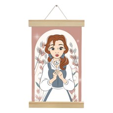 I LOVE PAINTING 迪士尼公主DIY鑽石掛畫組 20*30cm, 1個, 鈴鐺蒲公英