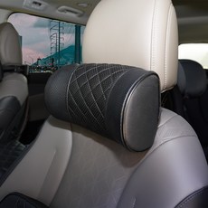 메이빈 차량용 타공형 숨쉬는 헤드쿠션, 모던블랙, 1개