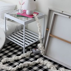 CASA VERDE 格紋電線整理套 多孔插座型, 象牙白