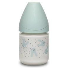 Suavinex 蘇維妮 Hygge 安心玻璃奶瓶, 120ml 慢速流量奶嘴, Rabbit Mint, 1個