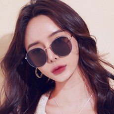 Melakme 男女圓形偏光棕色基本款太陽眼鏡