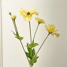 Venudi蝴蝶花枝人造花, 黃色