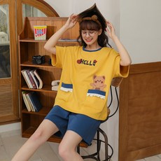 Juniday 女童款 小熊是我的朋友 學生居家服 上下套裝