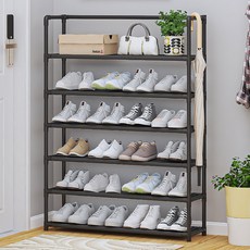 Yeeun Homsys Yehome WIDE 收納層架鞋櫃, 黑色, 6層