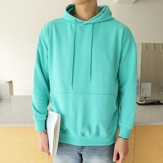 PLAYS 男士簡約素色連帽 T恤