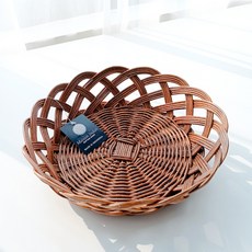 Rattan Shop 高級藤編高盤 N010H, 1個, 棕色