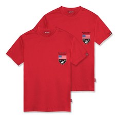 비버리힐스폴로클럽 비버리 스몰 로고 라운드 통기성 반팔 티셔츠 CPS9T31 2종 세트