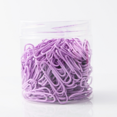 LUIEL 정리정돈 클립 28mm 200p + 케이스 세트, 12타입 라벤더바이올렛, 3세트