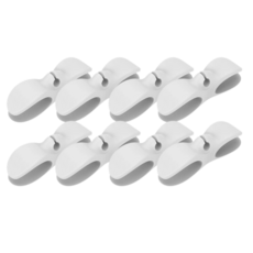 아름트리 무타공 케이블 선 정리 홀더, 8개, 화이트