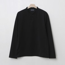 남성용 심플 헨리넥 긴팔 티셔츠 T2574