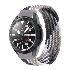 스페이스쉴드 브레이드 솔로루프 나일론 스마트워치 스트랩 밴드 22mm L, 샤이닝블랙