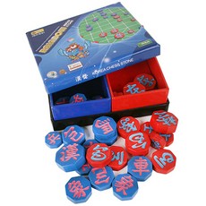 6 BROTHERS BADUK 常綠樹彩色韓國象棋組A, 紅色 + 藍色(象棋棋子)