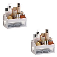 명양피프 서랍 수납 화장품 오거나이저, 혼합색상, 2개
