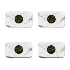可愛簡約珪藻土杯墊 B39 4入, 類型3, 4個