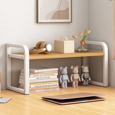 Dieno 書桌整理空間收納小型層架, 白木紋, 1層