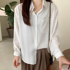 andstyle 女款 It Light 簡約翻領長袖襯衫 263420