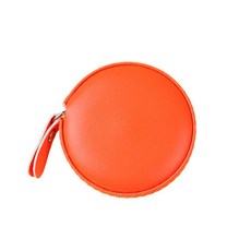 Good Frap 圓形皮革迷你捲尺 橘色, 1個, 100cm