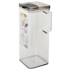 Levien 方形水壺 2L, 1個, 透明色 + 透黑色