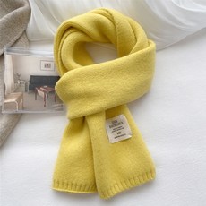 G&Y 純色菱格紋拼接圍巾