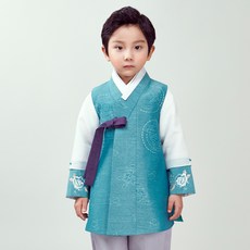 葉韓服男童水綠韓服套裝 746