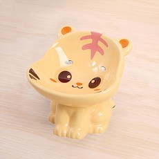 REDPUPPY 布丁動物餐具 老虎, 1個, 混合顏色