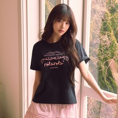 rolarola 女款休閒風字母印花短袖T恤