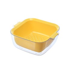 키친스퀘어 더블레이어 바스켓, 옐로우