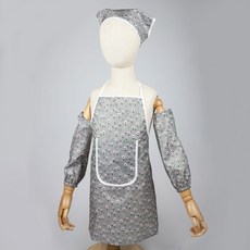 BEBE CHOUETTE 兒童防水圍裙 + 頭巾 + 袖套組