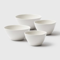 ssueim 素色餐碗組, 湯碗 2入+飯碗 2入, 單色