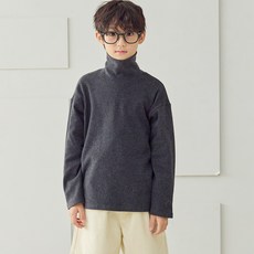 vavkids 兒童素色高領T恤