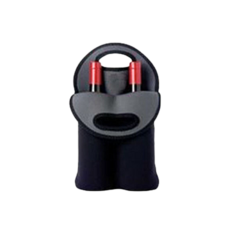 葡萄酒香檳雙瓶保護手提袋保護套 24 x 38 cm, 黑色, 1個