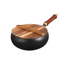 KOLKO 純手工鍛大肚鍋 附木蓋 A0252-3, 1個, 24cm