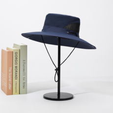 Luna Green 時尚戶外漁夫帽 12cm帽繩, 1個, 海軍藍