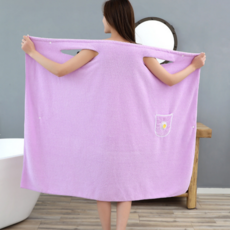 Bomari 浴巾 浴袍, 1個, 紫色