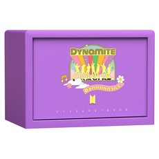 디프로매트 BTS 방탄소년단 금고 개인 가정용 안전 뮤직테마 에디션 금고, 퍼플 Dynamite