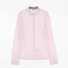 童款校服Mol粉色翻領襯衫 校服上衣