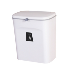 브리뷰 걸이식 주방용 휴지통 AA-128, 화이트, 1개