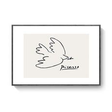 메이크미 북유럽 라인 그림 D, 블랙