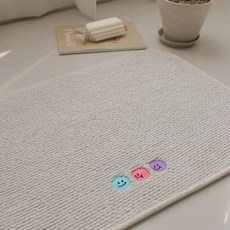 Buybeam 可水洗Foodie刺繡織物地墊, 朋友