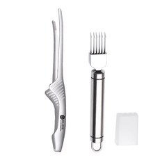 벨로비 스테인리스 304 멀티 핀셋 집게 + 파채칼 세트, 1세트