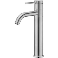 BLUEWATER 不銹鋼 SUS304 檯上盆 玻璃盆 臉盆水龍頭 出水口旋轉式, 1個